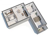 Prodej družstevního bytu 4+1 (upraven na 3+1) s lodžií – Lišov, Čechova - 3_1_Lisov01_Camera01_0003.jpg