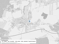 Prodej družstevního bytu 4+1 (upraven na 3+1) s lodžií – Lišov, Čechova - Mapa povodňových oblastí: část obce