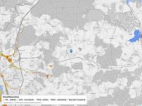 Prodej družstevního bytu 4+1 (upraven na 3+1) s lodžií – Lišov, Čechova - Mapa povodňových oblastí: obec