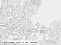 Prodej družstevního bytu 4+1 (upraven na 3+1) s lodžií – Lišov, Čechova - Mapa povodňových oblastí: ulice