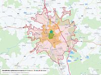 Komfortní byt 3+kk s lodžií a krytým parkováním, lokalita Tábor – Fibichova - Dosažitelná vzdálenost: kolo