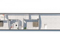 Prostorný rodinný dům s uzavřeným dvorem, zahradou a hospodářským zázemím,  Újezdec u Vlachova Březí - Podkroví