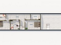 Prostorný rodinný dům s uzavřeným dvorem, zahradou a hospodářským zázemím,  Újezdec u Vlachova Březí - Podkroví