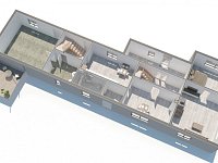 Prostorný rodinný dům s uzavřeným dvorem, zahradou a hospodářským zázemím,  Újezdec u Vlachova Březí - Přízemí