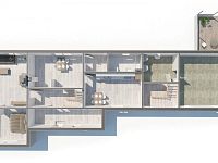 Prostorný rodinný dům s uzavřeným dvorem, zahradou a hospodářským zázemím,  Újezdec u Vlachova Březí - Přízemí