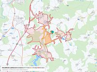 Prodej chaty v Dolní Stropnici – Osada Šťastná hvězda - Dosažitelná vzdálenost: kolo