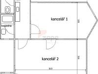 2 kanceláře/atelíér, 47 m2, 1.patro, Praha 1, ul. Národní,u metra, nájemce neplatí provizi RK