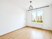 Pronájem bytu 2+kk/B/G 48 m2 v novostavbě, Praha 9 Čakovice, nezařízeno - ložnice ai