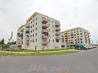 pronájem bytu 2+kk/B 57,6 m2 novostavba 2.patro s výtahem Praha 9 Kbely část. zař. - dm z ulice logo.JPG