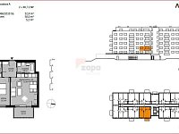 pronájem bytu 2+kk/B 57,6 m2 novostavba 2.patro s výtahem Praha 9 Kbely část. zař. - Vstiek plnek bytu.JPG