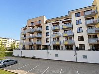 Pronájem bytu 2+kk/B/G 48 m2 v novostavbě, Praha 9 Čakovice, nezařízeno - dm balkon