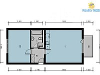 Prodej bytu 2+kk/B, 71 m2, Karla Zicha, Praha, Uhříněves - Půdorys