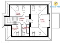 Pronájem bytu 2+1 82m2 zahrada bazén Praha 4 Pankrác - Půdorys