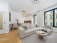 Nový byt 2+kk + sklep + garážové stání, ulice Krásova, Praha 3