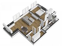 Nový byt 2+kk + sklep + garážové stání, ulice Krásova, Praha 3 - Foto 6