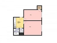 Pronájem bytu 2+k, 45 m2, Praha 3 - Žižkov, ul. Biskupcova. - Foto 2