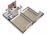 Pronájem bytu 2+k, 45 m2, Praha 3 - Žižkov, ul. Biskupcova. - Foto 12