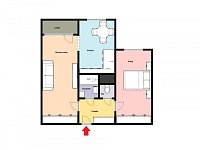 Pronájem bytu 2+1 s lodžií, celkem 60,11 m², Cíglerova, Praha 14 – Černý Most - Foto 5