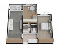 Pronájem bytu 2+1 s lodžií, celkem 60,11 m², Cíglerova, Praha 14 – Černý Most - Foto 6