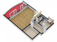 Pronájem bytu 1+kk/L/G, 46 m2, ul. Ústavní, Praha 8 - Bohnice. - Foto 4