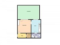 Pronájem bytu 1+1 s předzahrádkou, 37 m2, ul. Dandova, Praha 20 – H. Počernice. - Foto 13