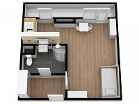 Pronájem bytu 1+kk/L/S, 30 m2, Praha  8 - Troja, ul. Písečná. - Foto 10