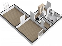 Pronájem bytu 2+kk, 45m2, Praha 5 - Smíchov, Grafická - Foto 13