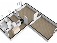 Pronájem bytu 2+kk, 45m2, Praha 5 - Smíchov, Grafická - Foto 16