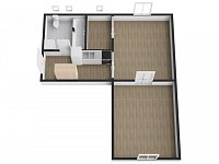 Pronájem bytu 2+kk, 45m2, Praha 5 - Smíchov, Grafická - Foto 17