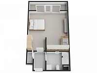 Pronájem bytu 1+kk 38 m2/PS/S, ul. Randova, Praha 5 - Smíchov. - Foto 17