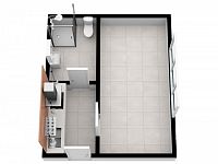 Pronájem nebytového prostoru - bytu,  20 m2, Praha 9 - Horní Počernice. - Foto 19