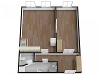 Pronájem bytu 2+kk, 55 m2, Praha 8 - Karlín, ul. Thámova. - Foto 15