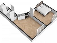 Pronájem bytu 1+1, 42 m2, Praha 8 - Kobylisy, ul. Čimická. - Foto 12