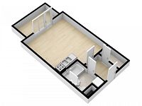 Pronájem bytu 1+kk/B/PS, 34 m2, Praha - Čakovice, ul. Bermanova. - Foto 20