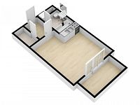 Pronájem bytu 1+kk/B/PS, 34 m2, Praha - Čakovice, ul. Bermanova. - Foto 21