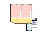 Pronájem bytu 2+1, 55 m2, Liberec, Revoluční - Foto 3