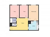 Pronájem bytu 3+1/S, 65m2, Praha 4 - Háje, Brechtova