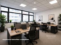 Pronájem tří kanceláří 114 m2 ulice Sokolovská, Praha 9
