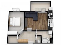 Pronájem bytu 2+kk/B, 45 m2 + balkon 7 m2, ulice V Honech, Klecany.  - Foto 14