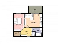 Pronájem bytu 2+kk/B, 45 m2 + balkon 7 m2, ulice V Honech, Klecany.  - Foto 16