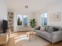 Pronájem krásného bytu 2+1/B/S, 53 m2, Praha 3 - Žižkov, Pod Lipami - Foto 5