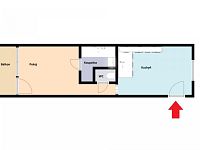 Pronájem pěkného bytu 2+kk 33 m2 + lodžie 3 m2 v centru Neveklova, okres Benešov. - Foto 5