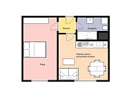 Pronájem bytu 2+kk, 45m2, Praha 4 - Modřany, ul. Pískařská. - Foto 2
