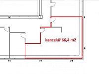 Pronájem kanceláře 66,4 m2 ulice Sokolovská - Foto 3