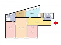 Pronájem bytu 3+1 + hala + šatna + 2x koupelna (celkem 97 m²) na Václavském náměstí - Foto 7