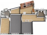 Pronájem bytu 3+1 + hala + šatna + 2x koupelna (celkem 97 m²) na Václavském náměstí - Foto 8