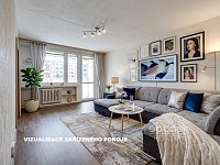 Pronájem bytu 3+1 (77 m²) s lodžií (6 m²) a parkem ve vnitrobloku – ul. Přecechtělova, Praha 13 - Foto 3