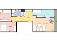 Pronájem bytu 3+1 (77 m²) s lodžií (6 m²) a parkem ve vnitrobloku – ul. Přecechtělova, Praha 13 - Foto 4