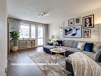 Pronájem bytu 3+1 (77 m²) s lodžií (6 m²) a parkem ve vnitrobloku – ul. Přecechtělova, Praha 13