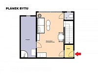 Pronájem bytu 1+kk + terasa (celkem 81,53 m2), Praha 7 - Holešovice, ulice U Uranie - Foto 3